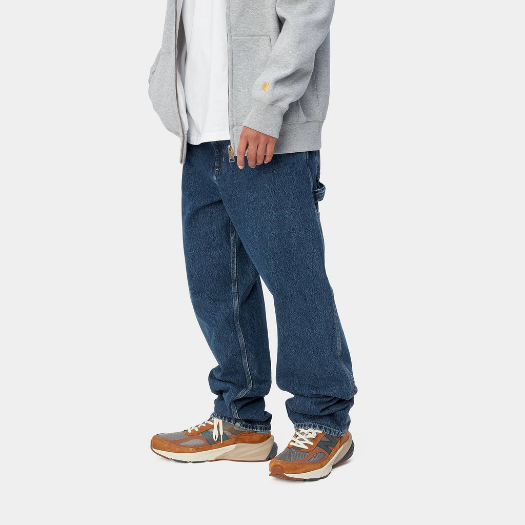 CARHARTT WIP SINGLE KNEE PANT - Blue (Stone Washed)