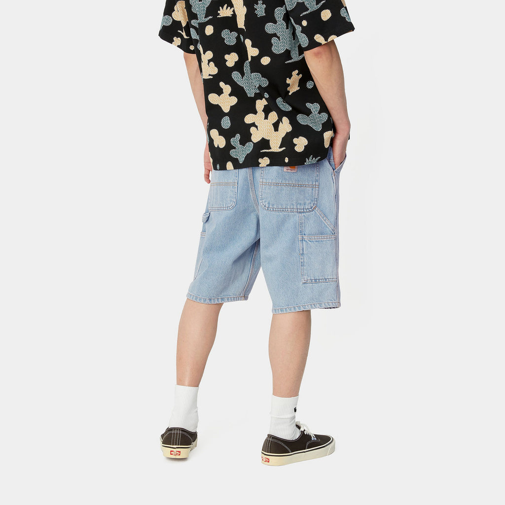 CARHARTT WIP Single Knee Short - Blue (Heavy Stone Bleached)