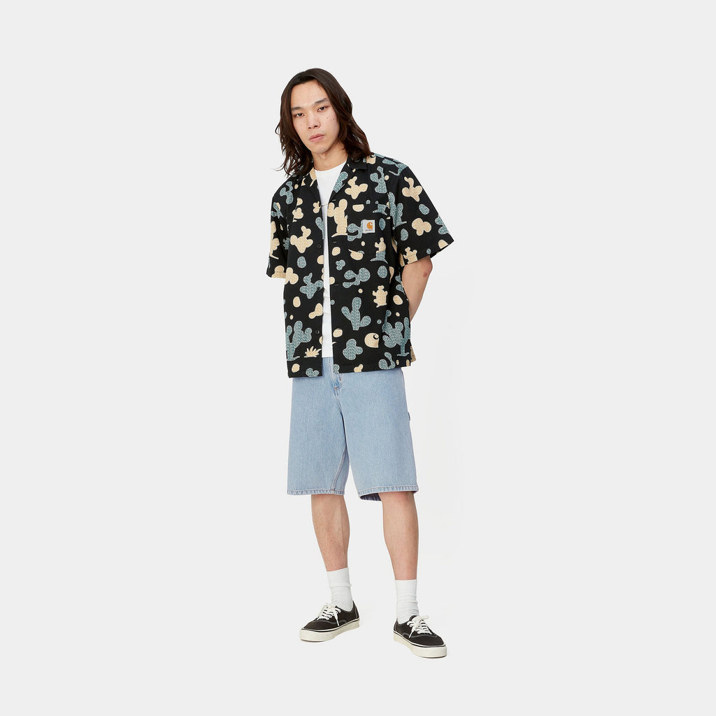 CARHARTT WIP Single Knee Short - Blue (Heavy Stone Bleached)