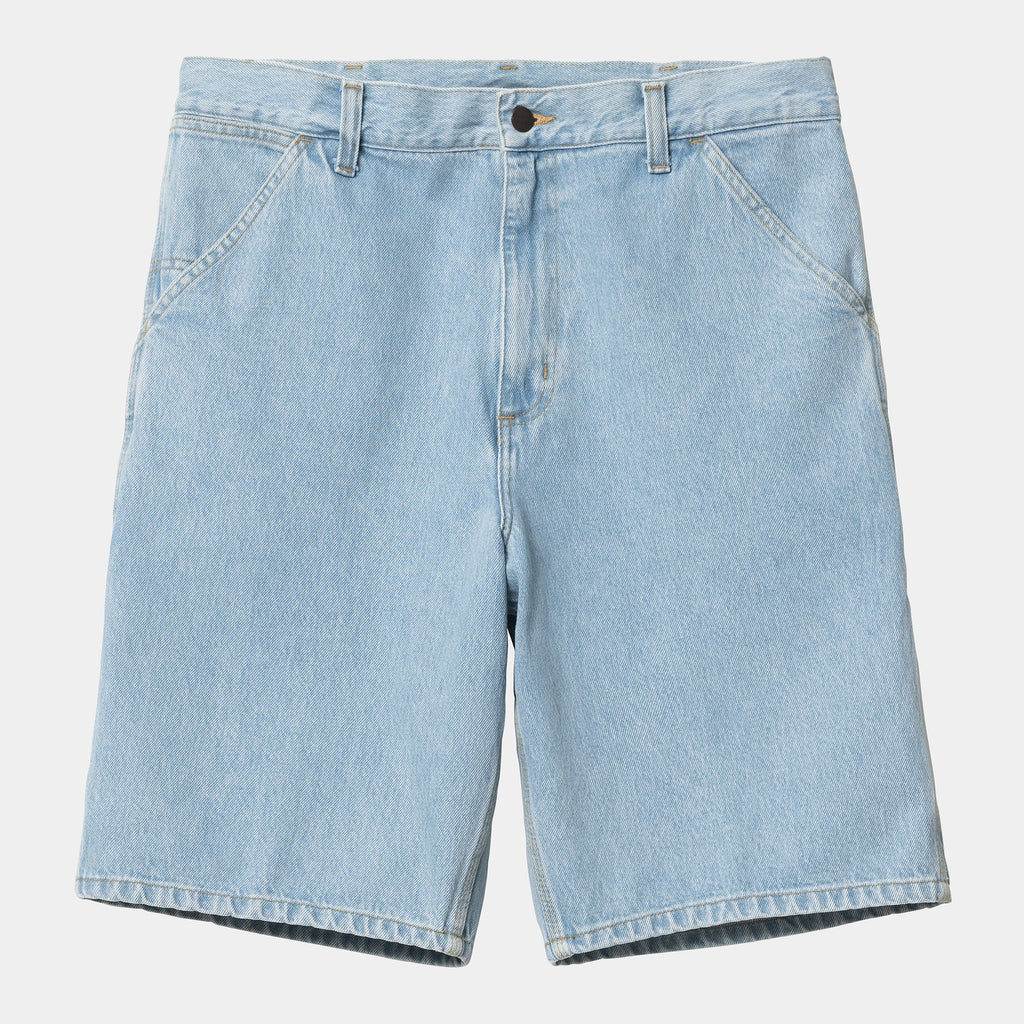 CARHARTT WIP Single Knee Short - Blue (Heavy Stone Bleached)