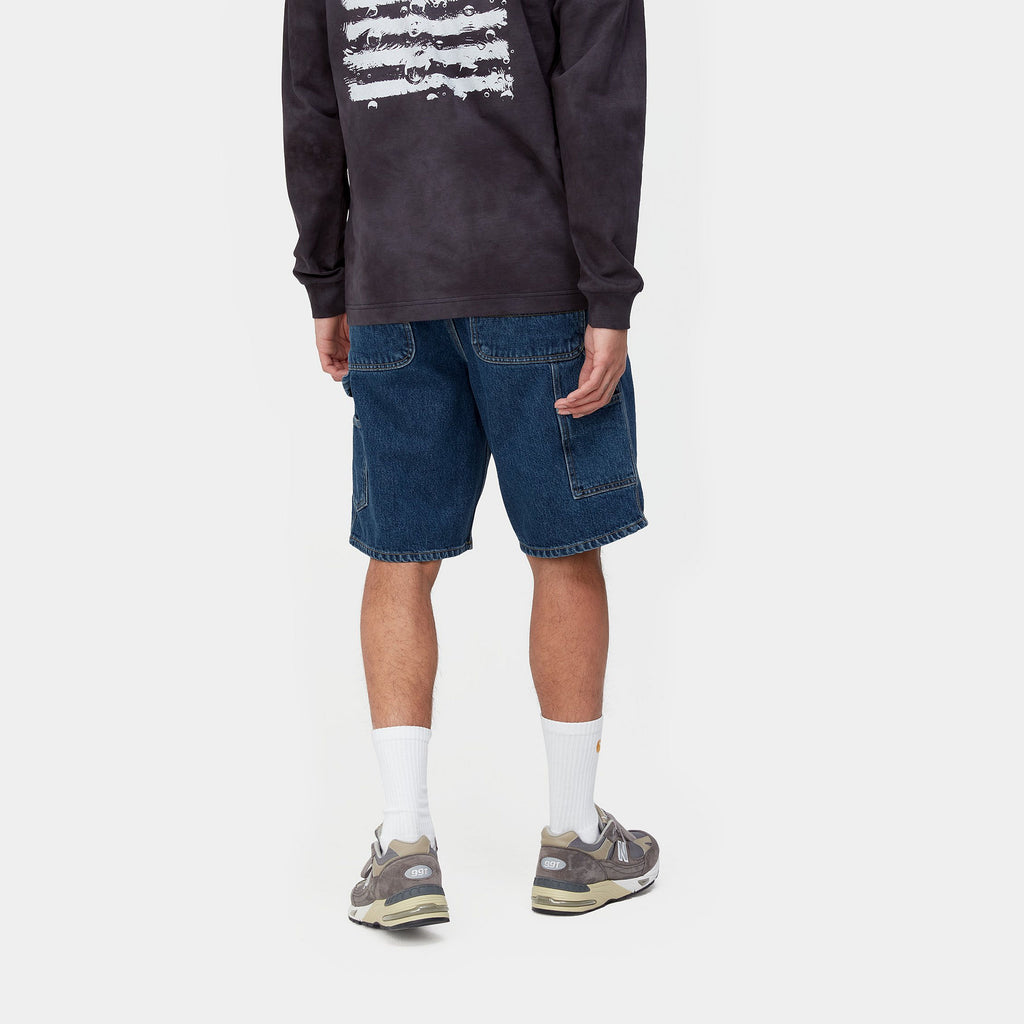 CARHARTT WIP Single Knee Short - Blue (Stone Washed)