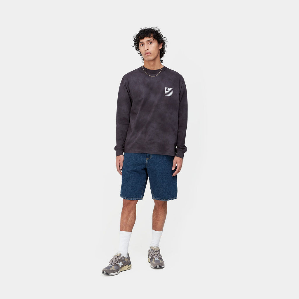 CARHARTT WIP Single Knee Short - Blue (Stone Washed)