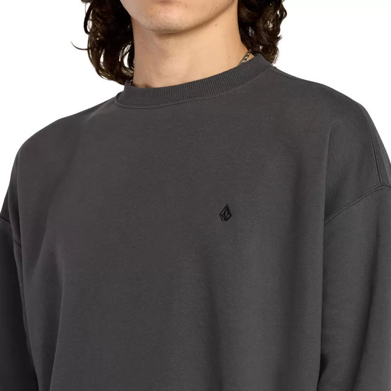 VOLCOM SINGLE STONE PW CREW - Dark Grey