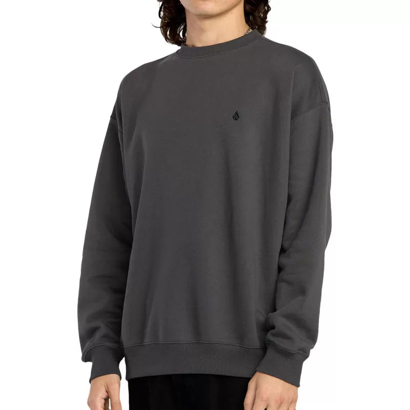 VOLCOM SINGLE STONE PW CREW - Dark Grey