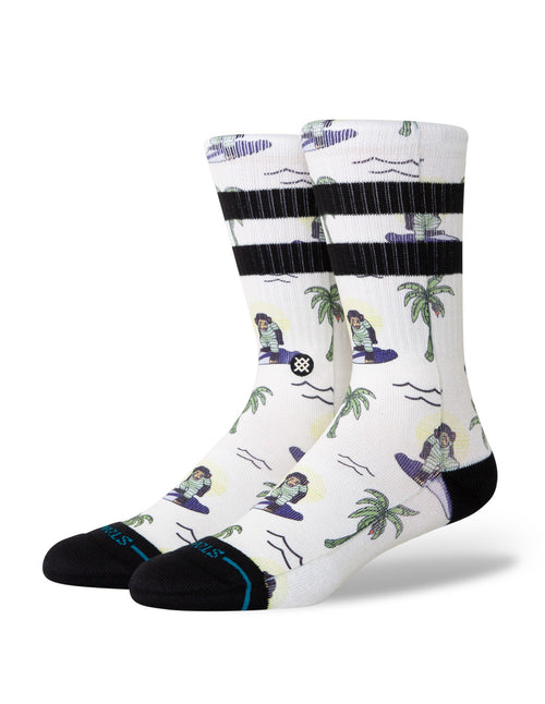 STANCE SURFIN MONKEY CREW - White