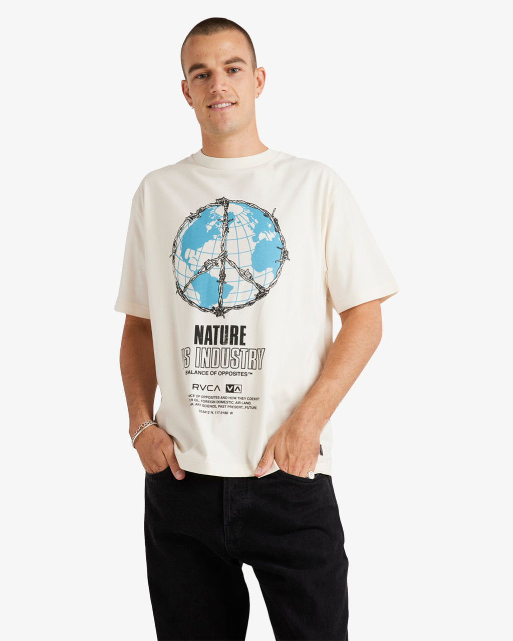 RVCA Global SS TEE - Natural