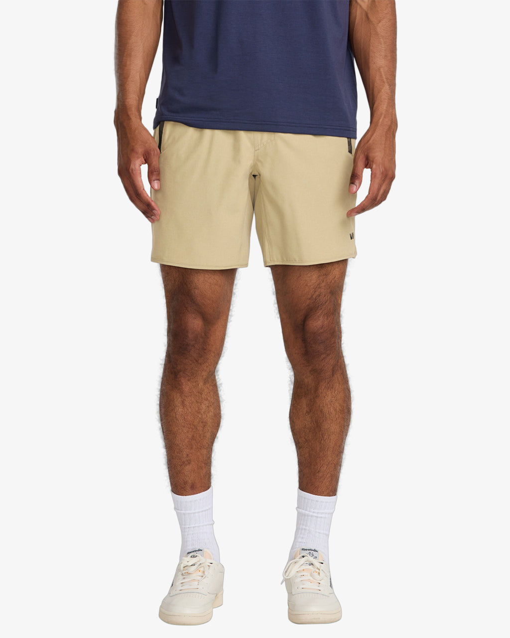 RVCA YOGGER STRETCH SHORT - Heather Khaki