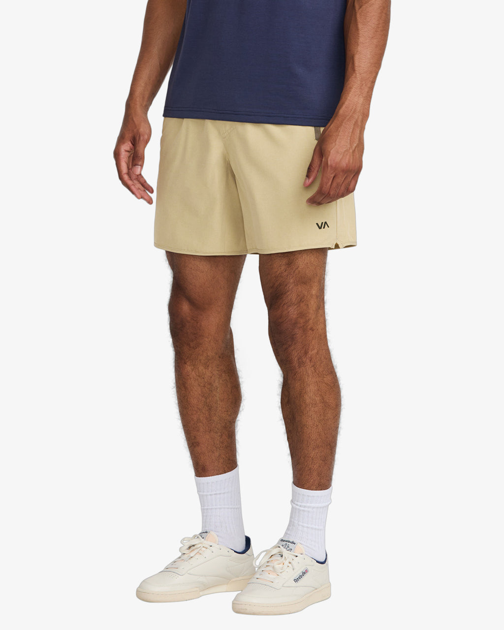 RVCA YOGGER STRETCH SHORT - Heather Khaki
