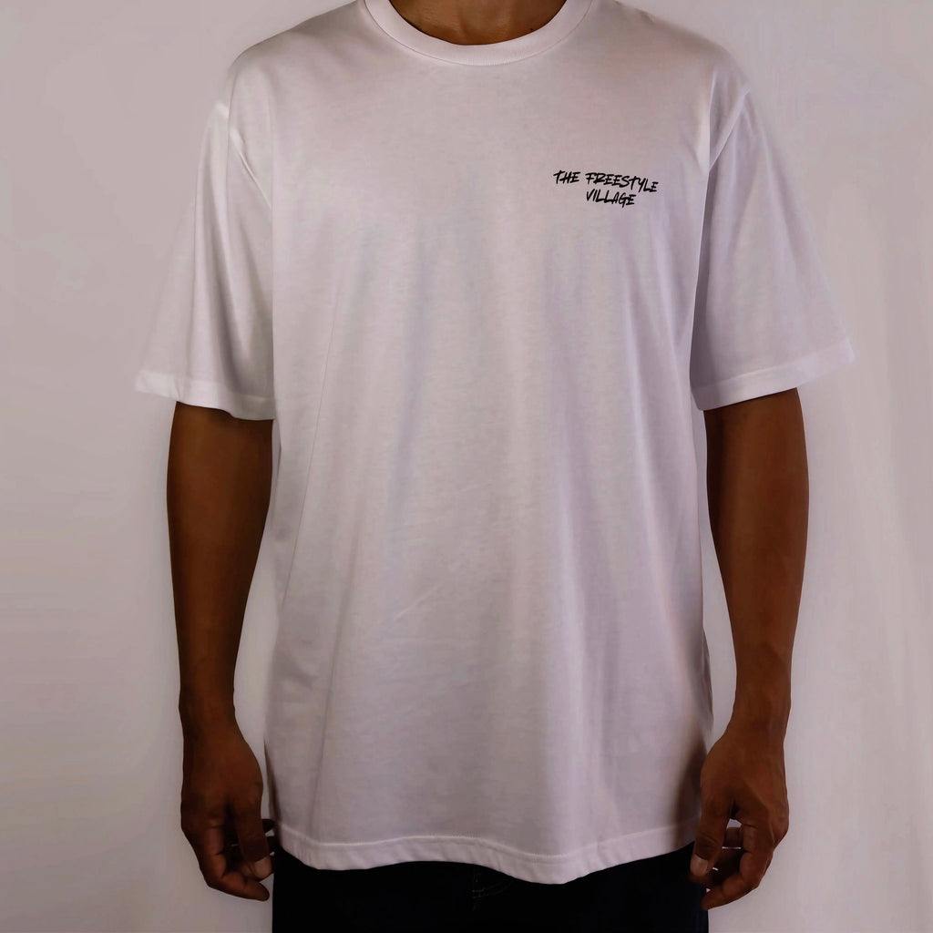 FREESTYLE IS COMING TO THE VILLAGE S/S Tee - White Black