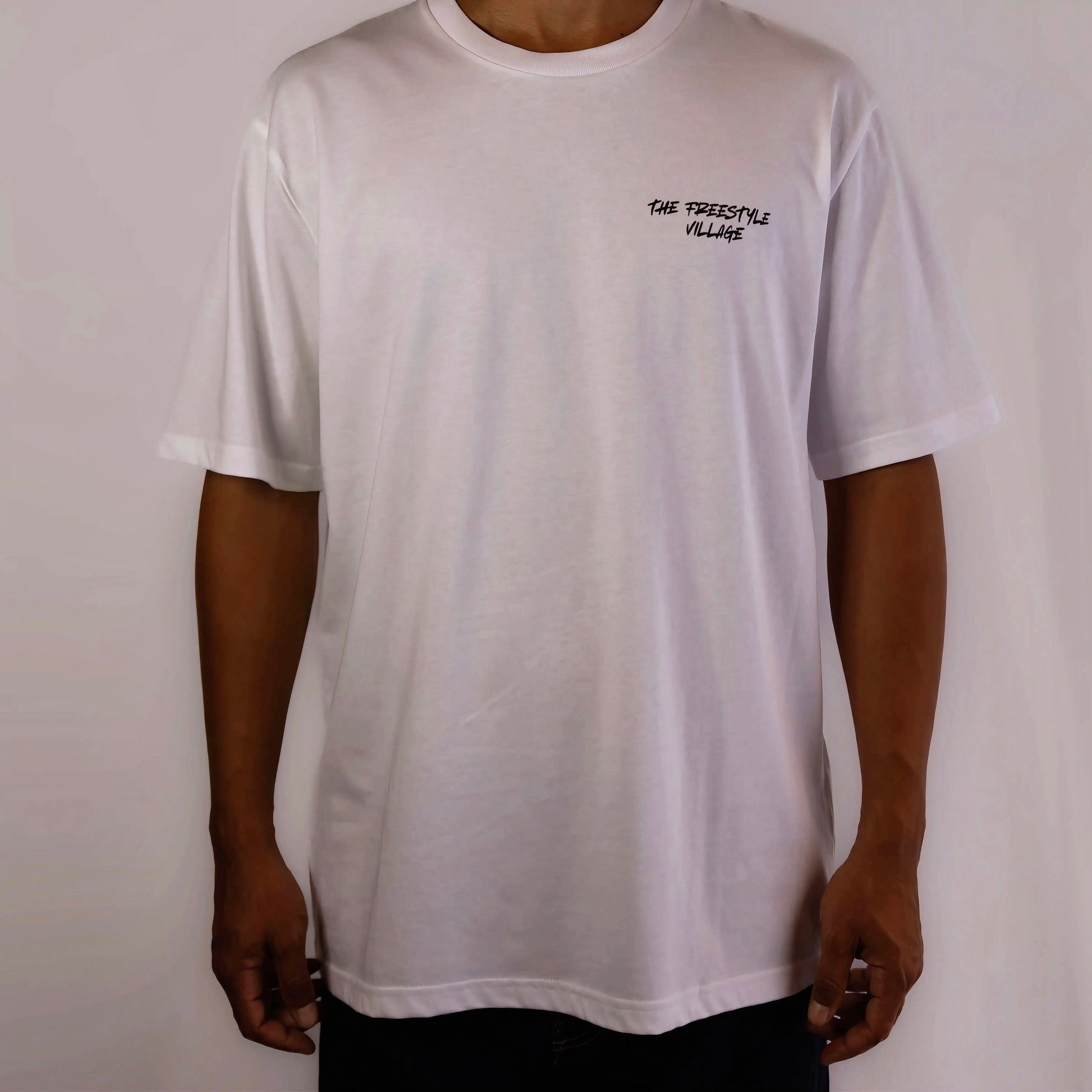 FREESTYLE IS COMING TO THE VILLAGE S/S Tee - White Black