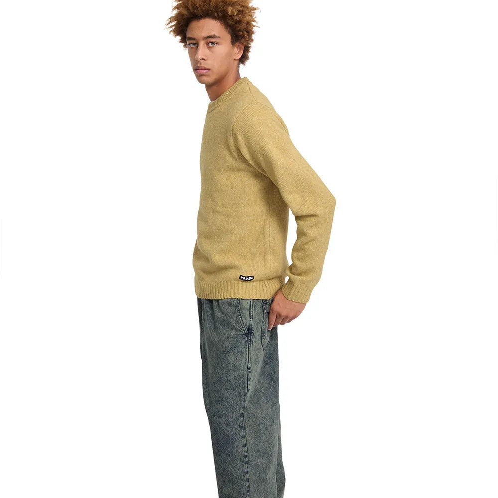VOLCOM EDMONDER II SWEATER - Mustard