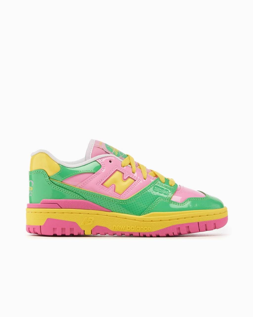 NEW BALANCE 550YKA - Pink Green Lime