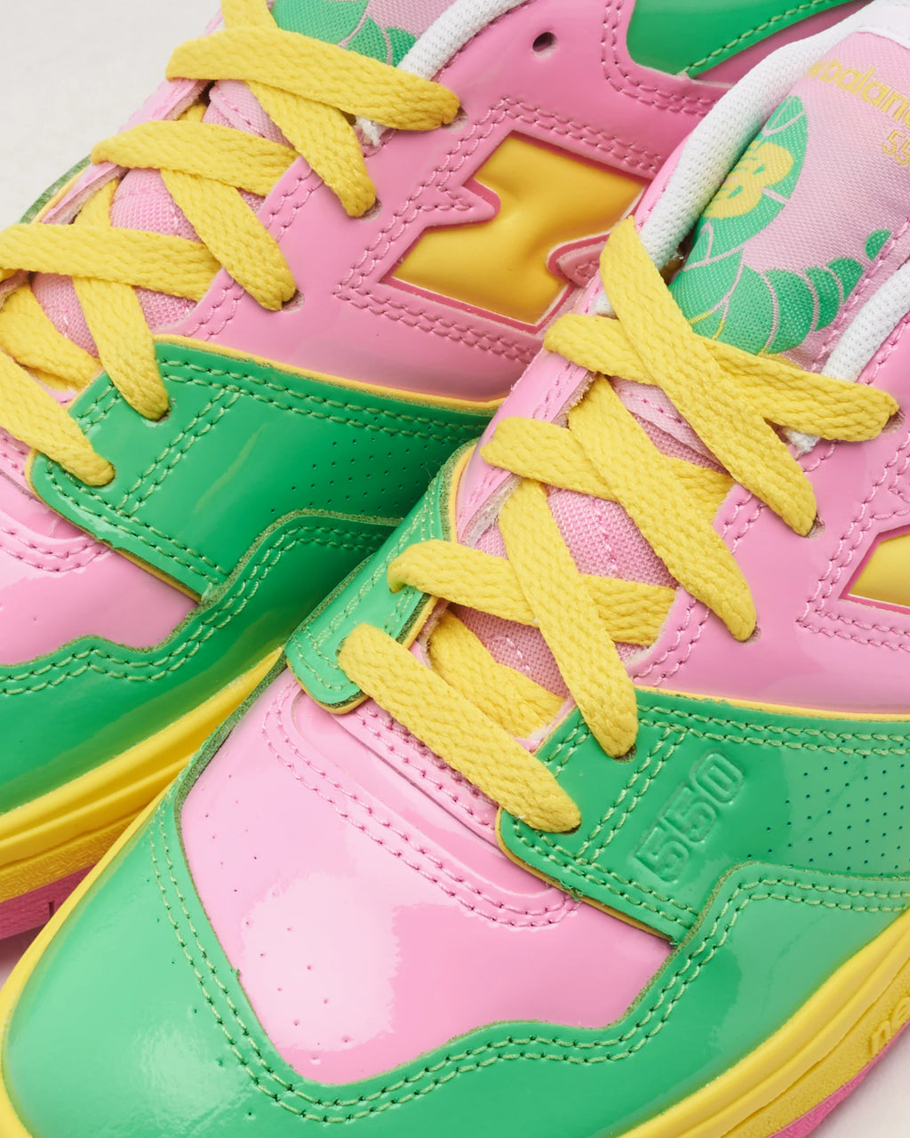 NEW BALANCE 550YKA - Pink Green Lime