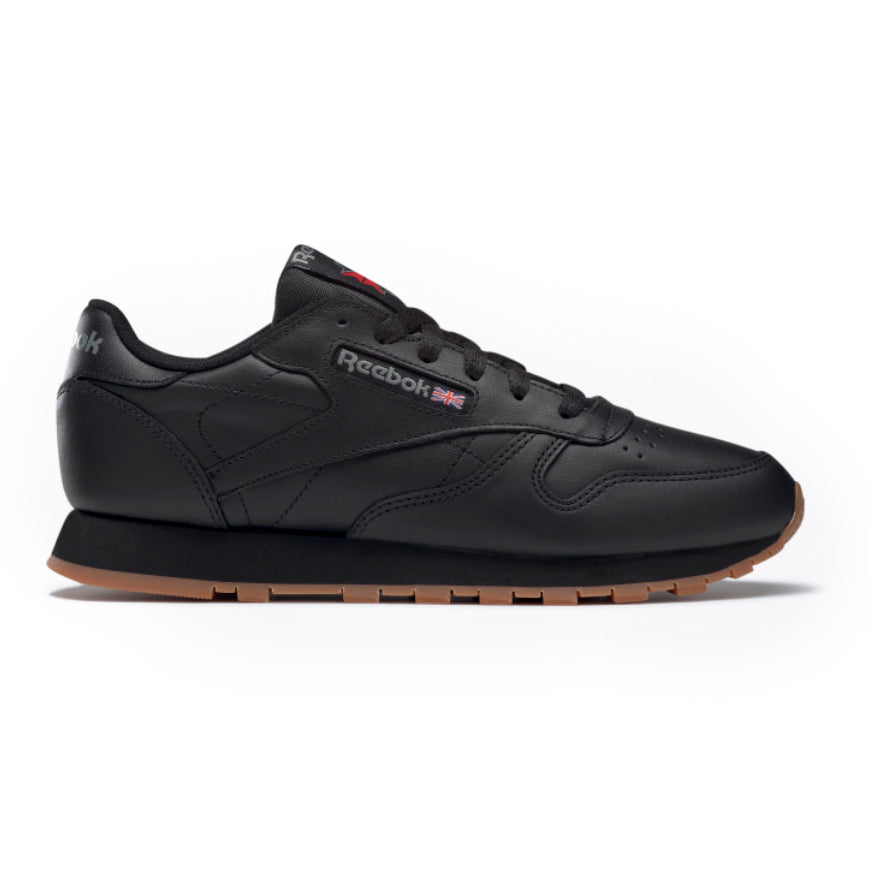 REEBOK CL LTHR CLASSIC LEATHER - BLACK / GUM freeshipping - FREESTYLE LLORET