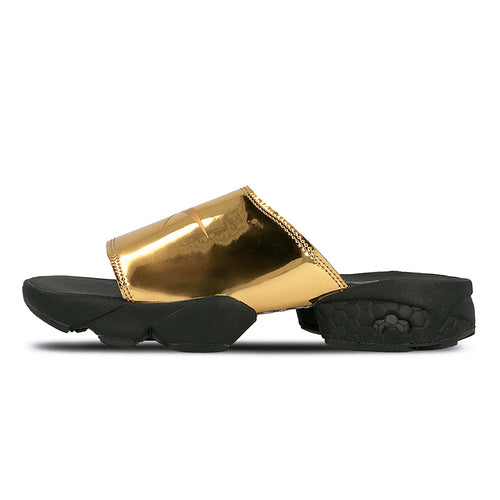 REEBOK FURY SLIDE MAGIC HOUR - GOLD MET / BLACK WHITE freeshipping - FREESTYLE LLORET