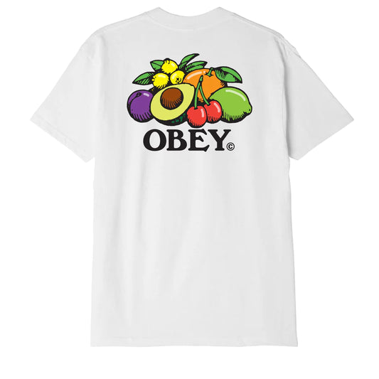 OBEY BOWL OF FRUIT TEE SS TEE - WHITE