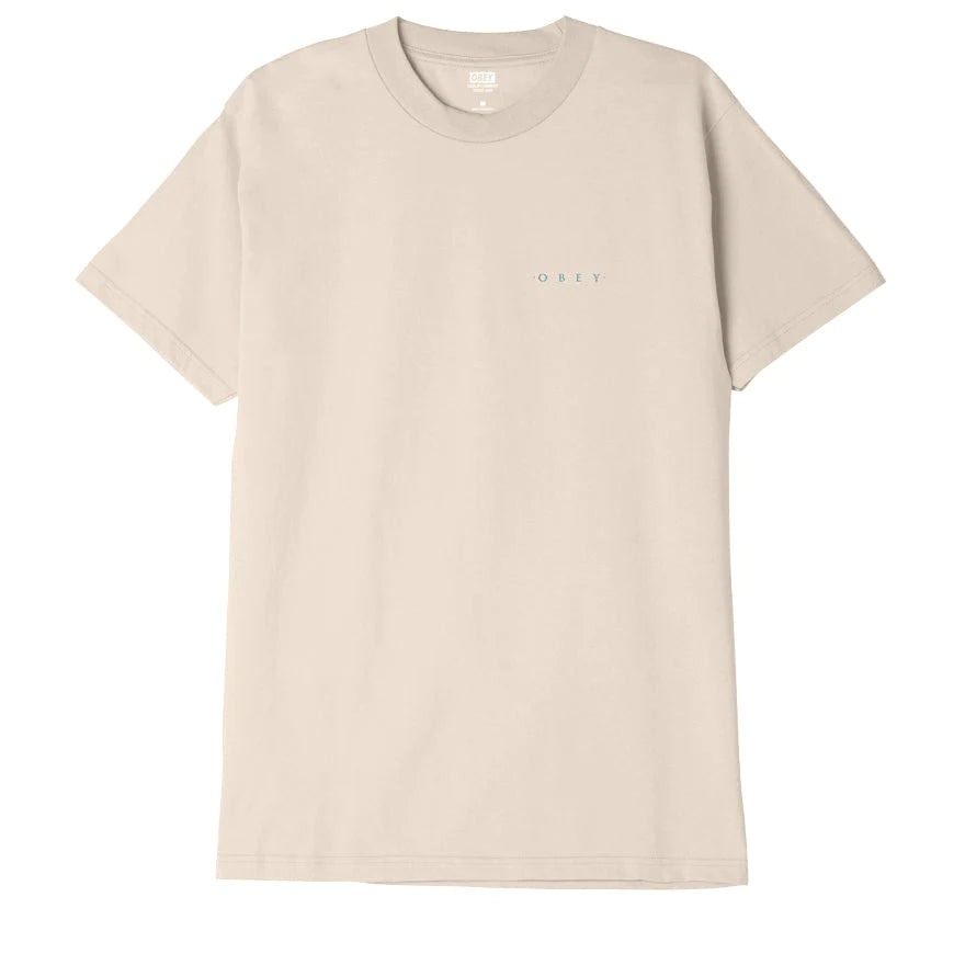 OBEY DECO ICON FACE CLASSIC SS TEE - Cream