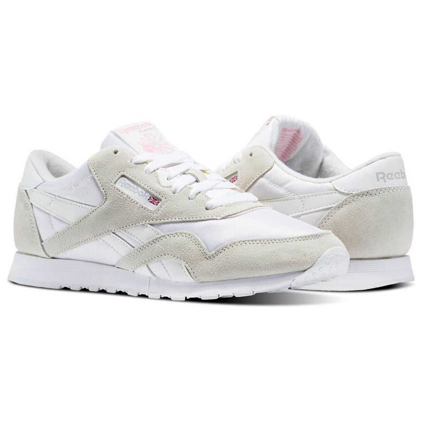 REEBOK CL NYLON - WHITE / LIGHT GREY freeshipping - FREESTYLE LLORET