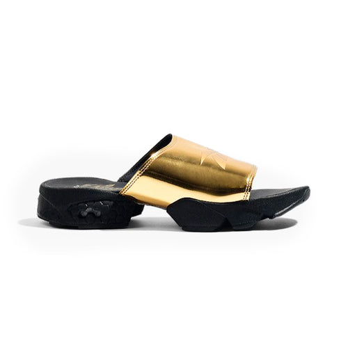 REEBOK FURY SLIDE MAGIC HOUR - GOLD MET / BLACK WHITE freeshipping - FREESTYLE LLORET