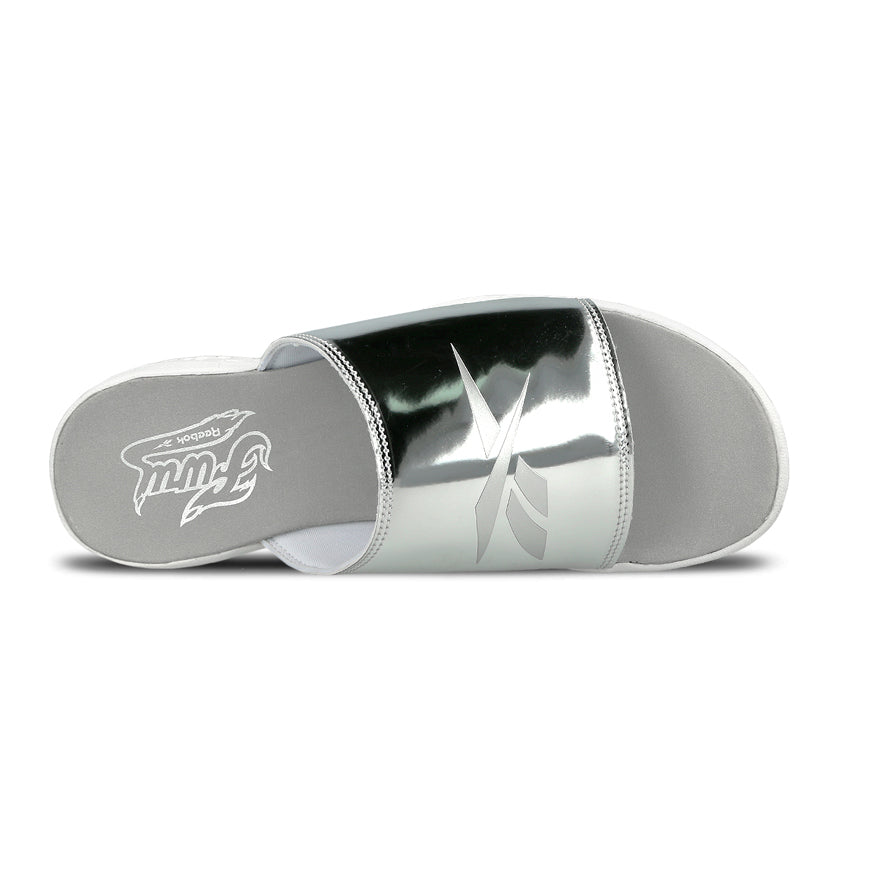 REEBOK FURY SLIDE MAGIC HOUR - SILVER MET / WHITE freeshipping - FREESTYLE LLORET