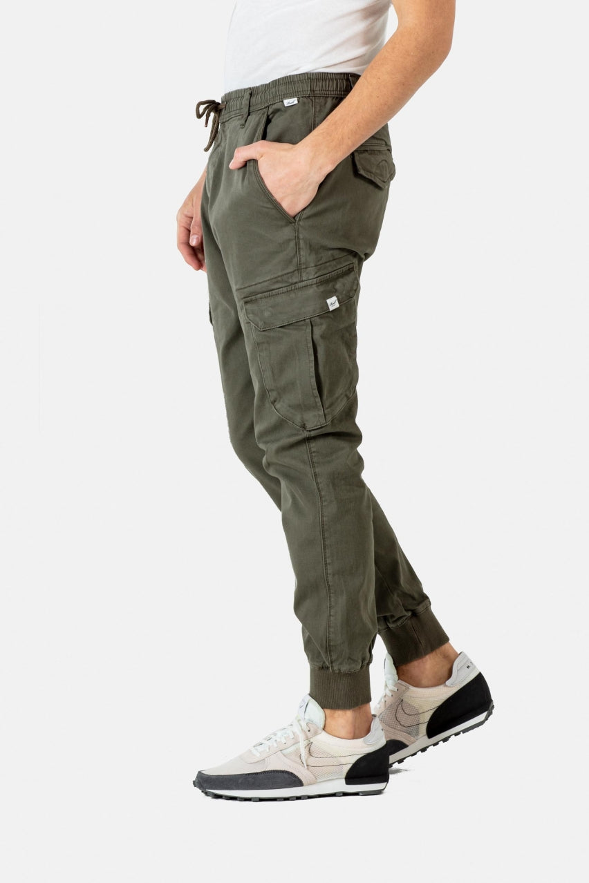 REELL REFLEX RIB CARGO PANT - OLIVE freeshipping - FREESTYLE LLORET