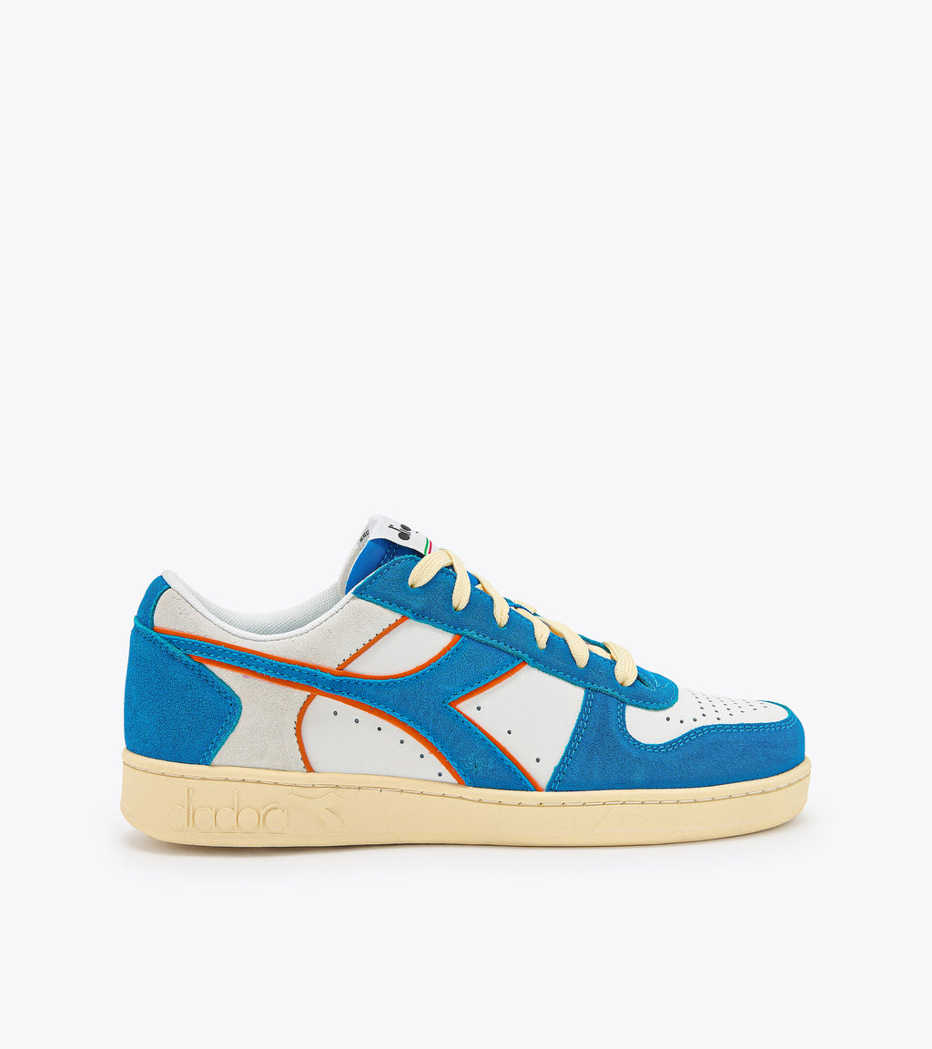 DIADORA MAGIC BASKET LOW SUEDE LEATHER - Royal White