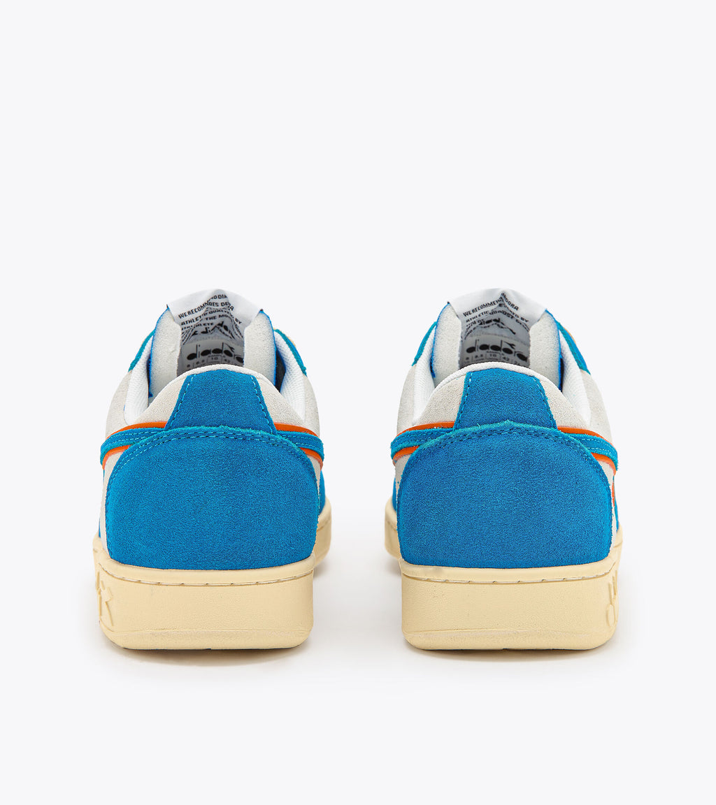 DIADORA MAGIC BASKET LOW SUEDE LEATHER - Royal White