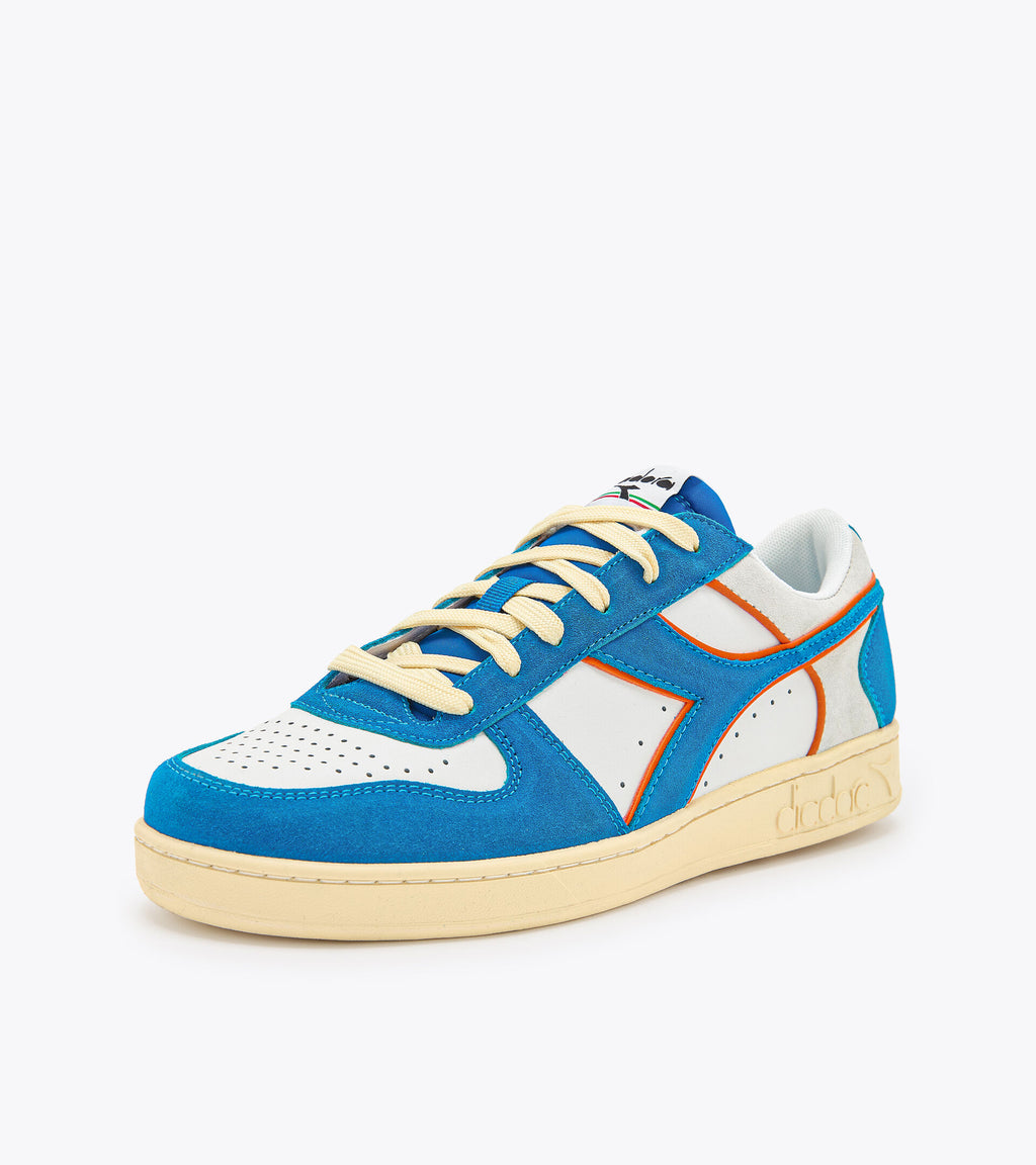 DIADORA MAGIC BASKET LOW SUEDE LEATHER - Royal White