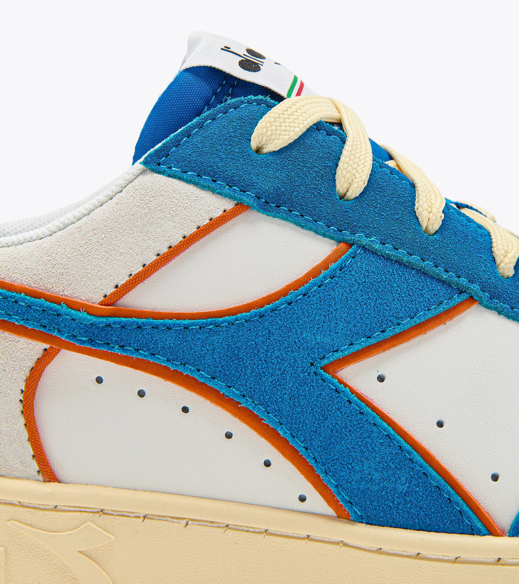 DIADORA MAGIC BASKET LOW SUEDE LEATHER - Royal White