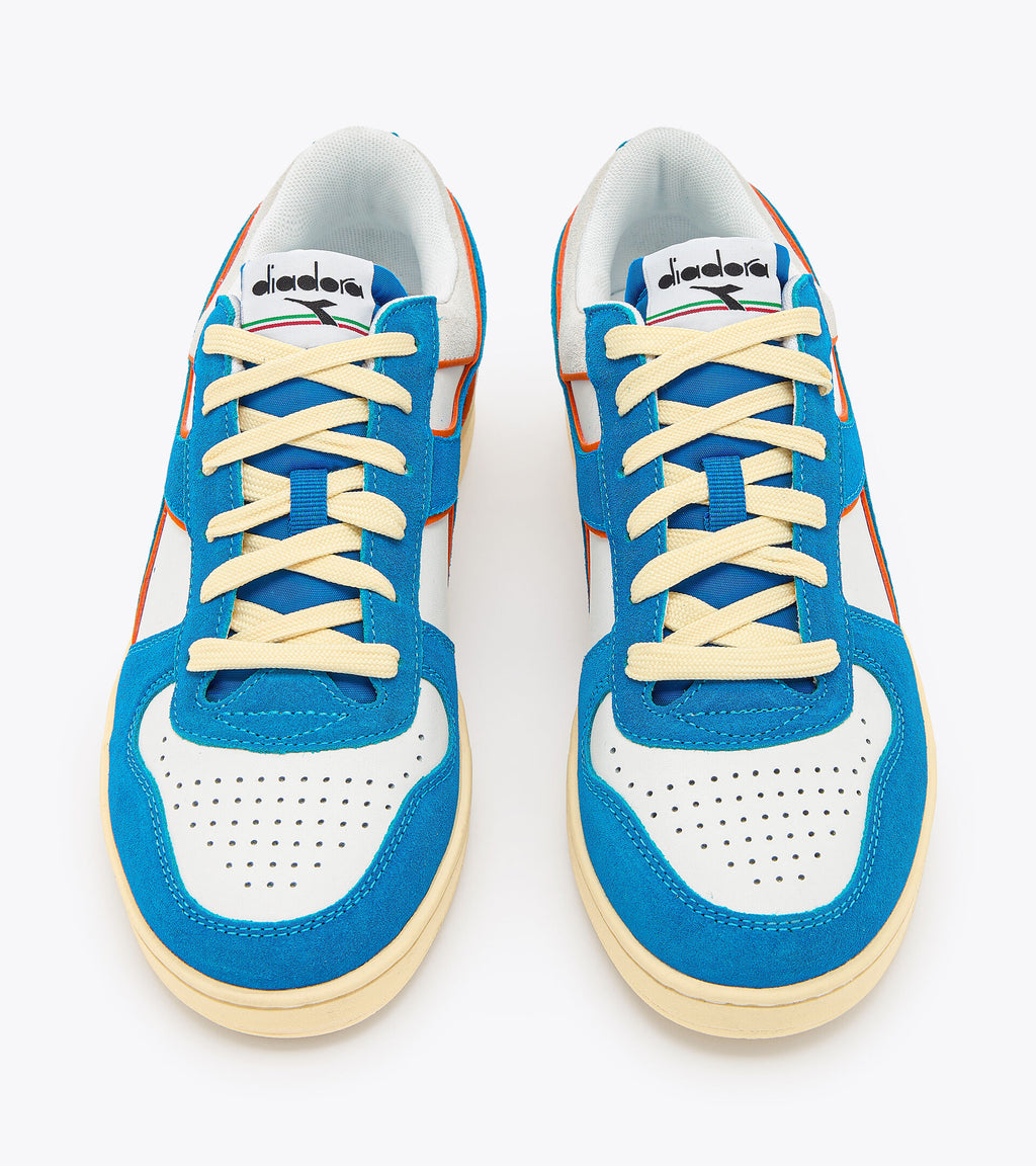 DIADORA MAGIC BASKET LOW SUEDE LEATHER - Royal White