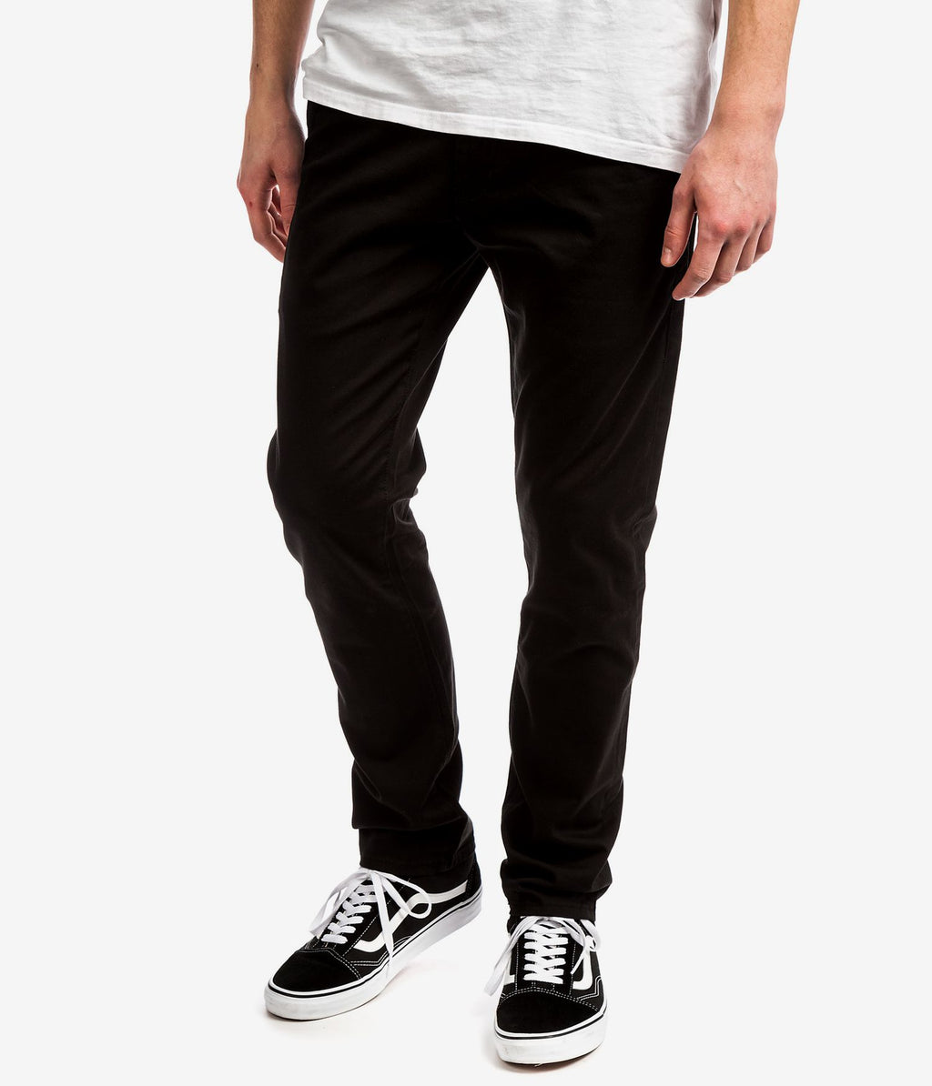 REELL FLEX TAPERED CHINO PANT - BLACK freeshipping - FREESTYLE LLORET