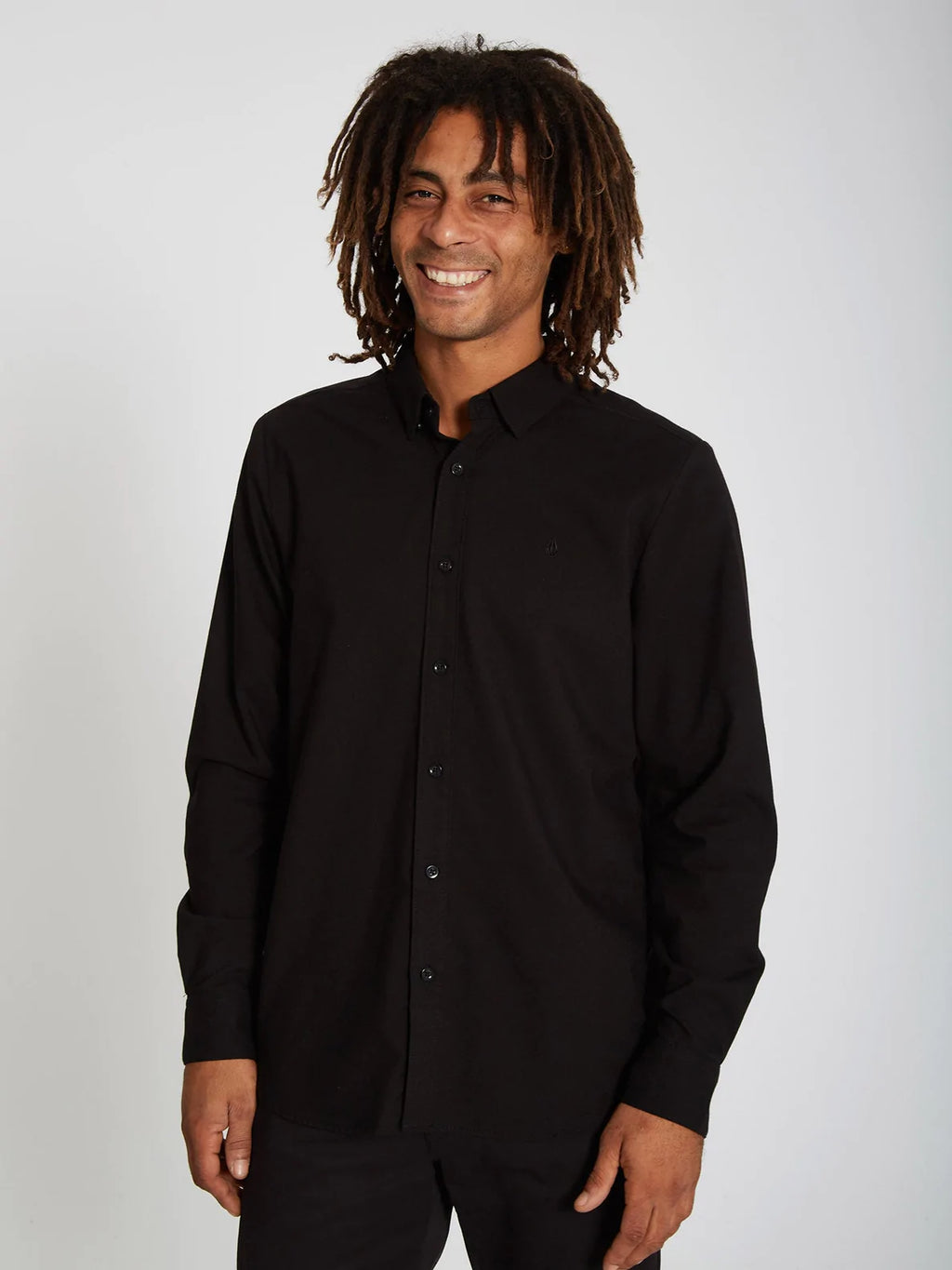VOLCOM OXFORD L/S STRETCH  - NEW BLACK - FREESTYLE LLORET