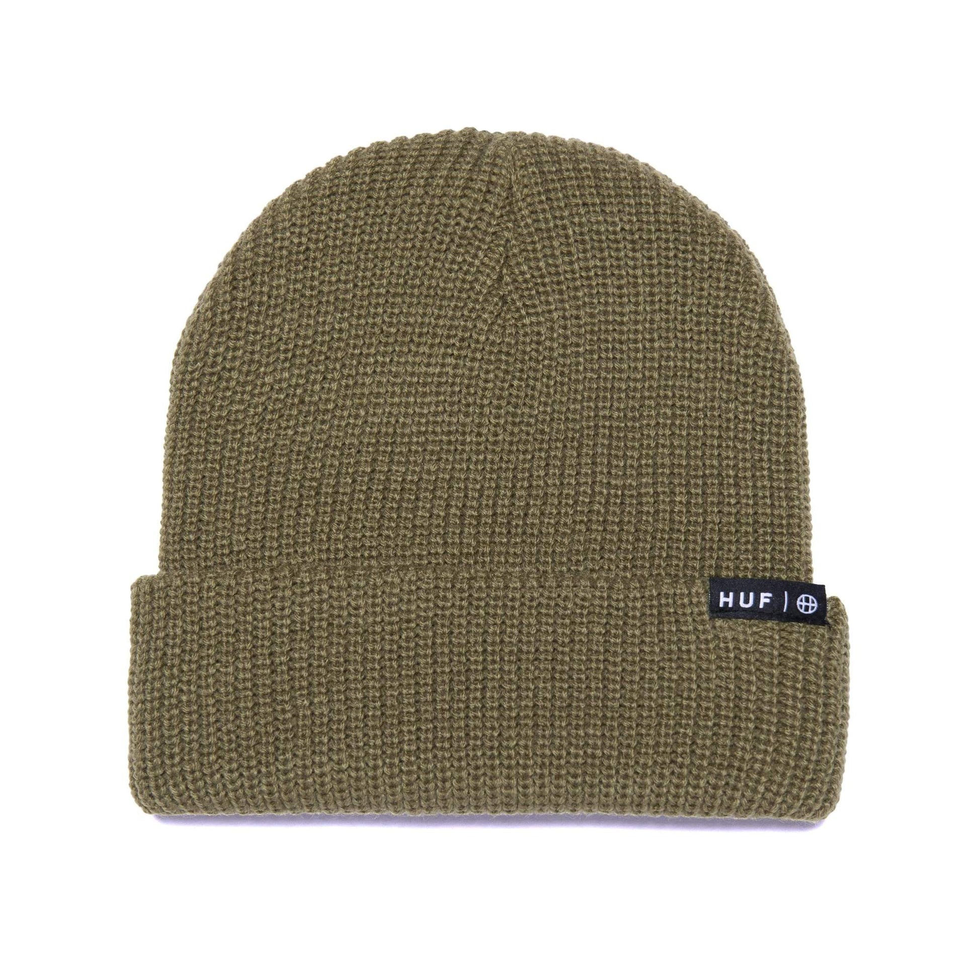 HUF ESSENTIALS USUAL BEANIE - OLIVE freeshipping - FREESTYLE LLORET