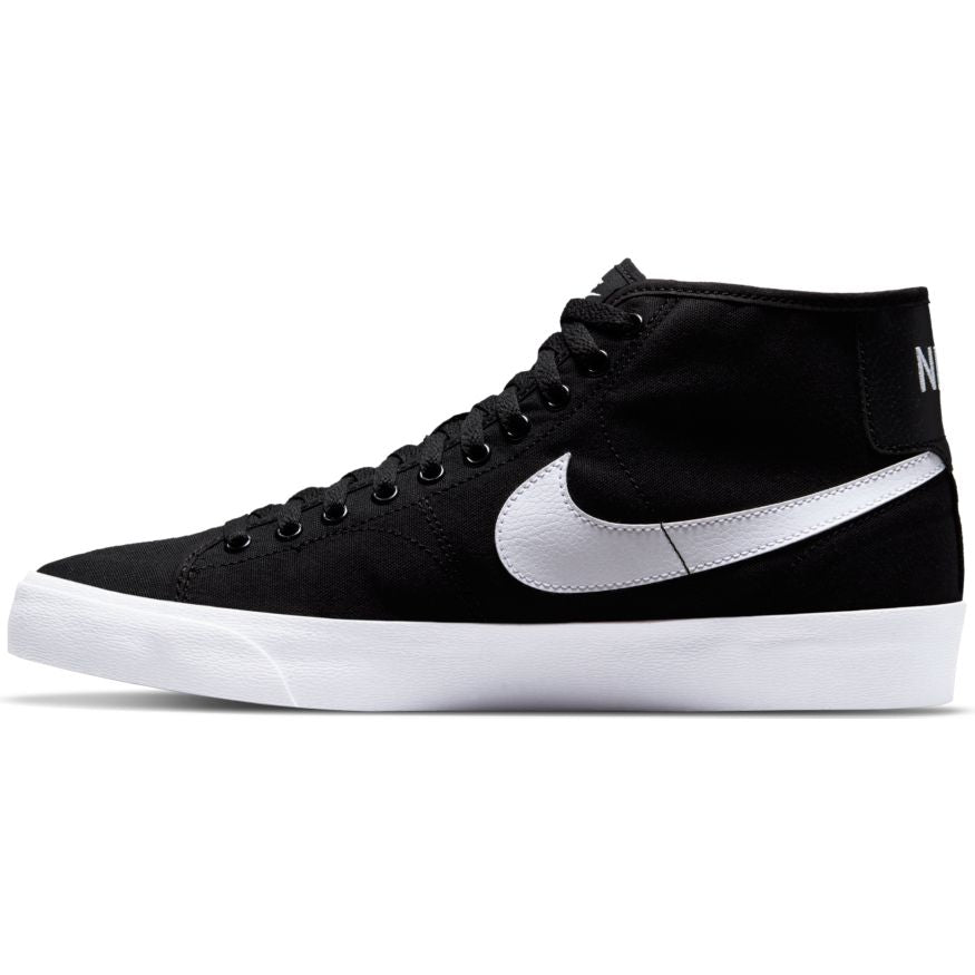 NIKE SB BLAZER COURT MID - BLACK / WHITE freeshipping - FREESTYLE LLORET