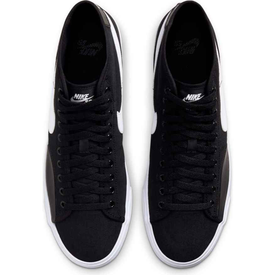 NIKE SB BLAZER COURT MID - BLACK / WHITE freeshipping - FREESTYLE LLORET