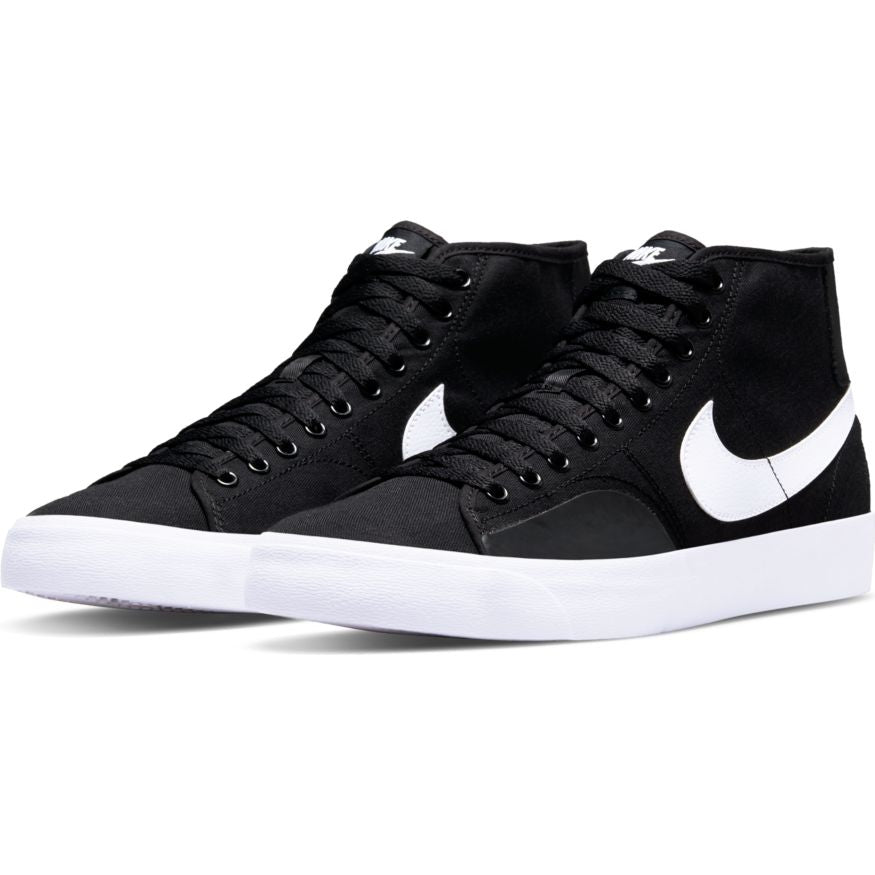 NIKE SB BLAZER COURT MID - BLACK / WHITE freeshipping - FREESTYLE LLORET
