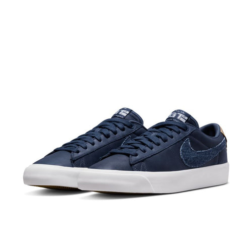 NIKE SB BLAZER LOW PRO GT PRM "DENIM SWOOSH" - Midnight Navy - FREESTYLE LLORET