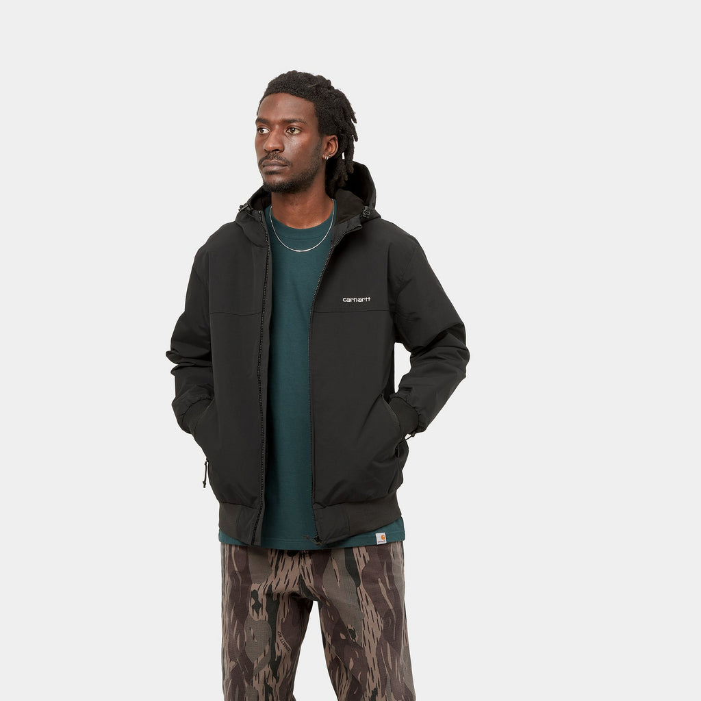 CARHARTT HOODED SAIL JACKET - BLACK / WHITE freeshipping - FREESTYLE LLORET