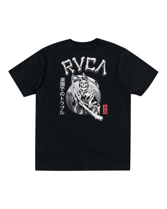RVCA BACK IN PARADIZE TEE - PIRATE BLACK freeshipping - FREESTYLE LLORET