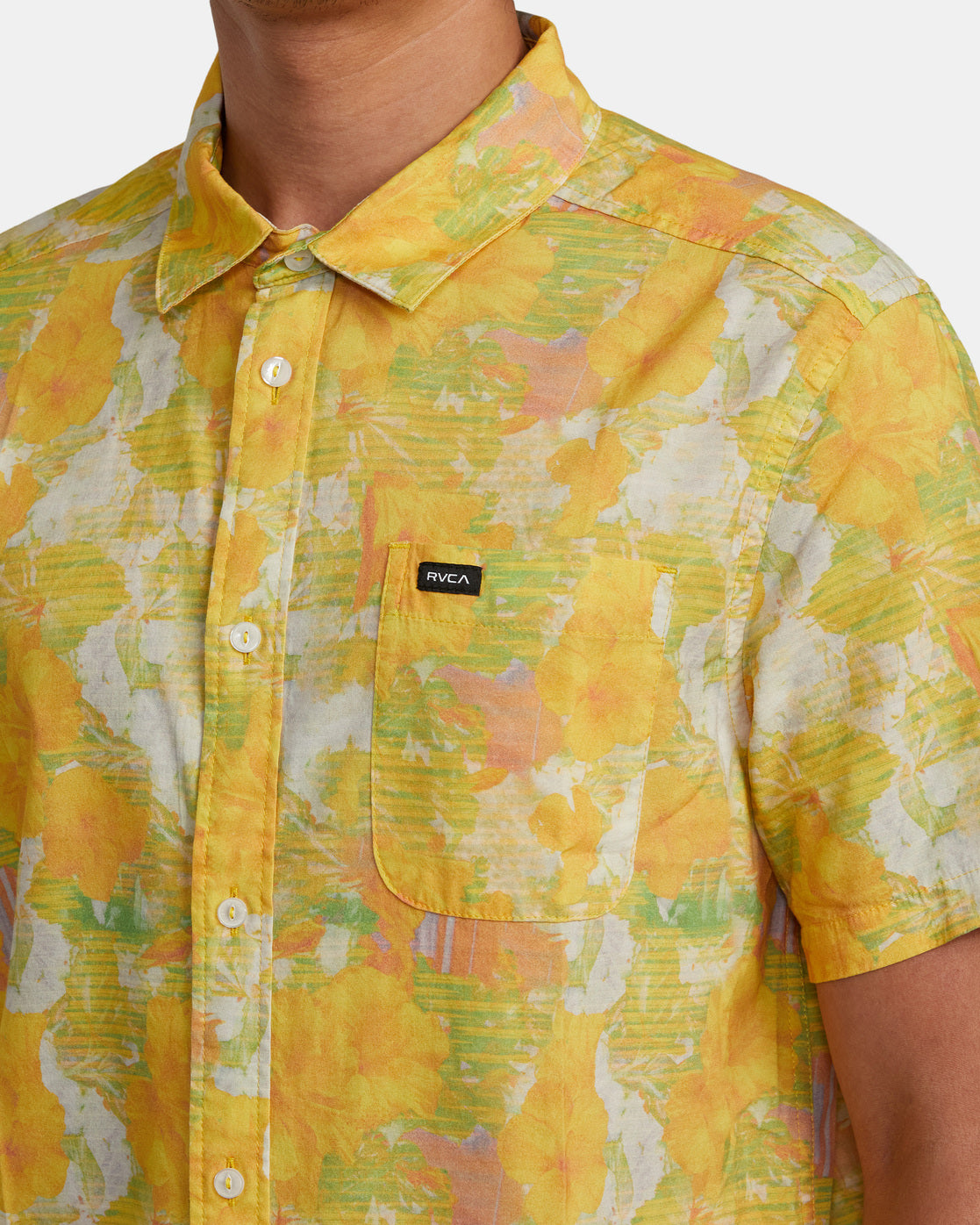 RVCA SUSSINGHAM SS SHIRT - Spectra Yellow