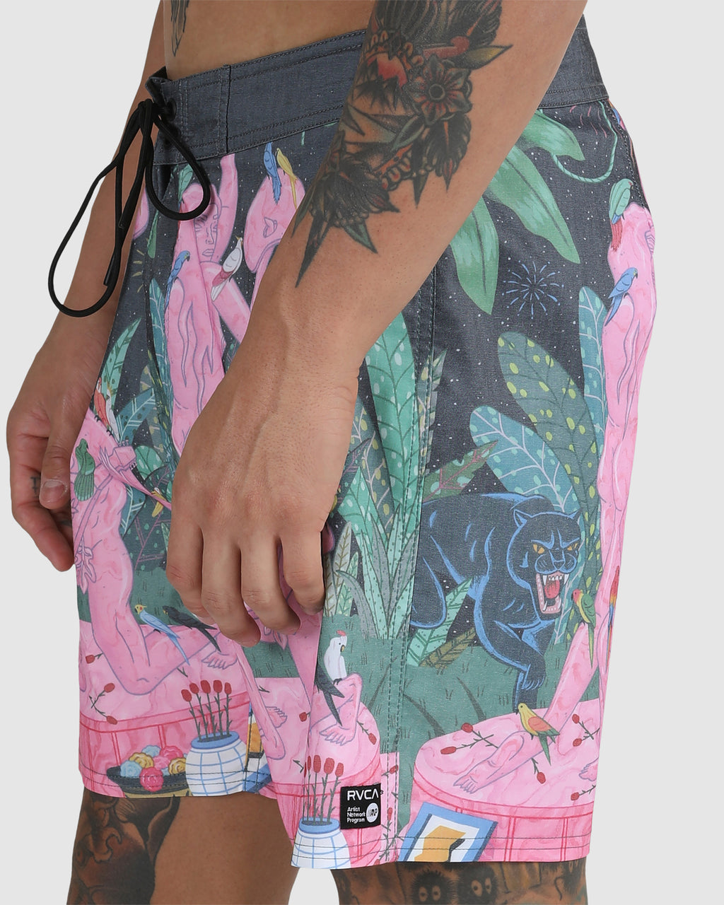 LUKE PELLETIER X KRISTEN LIU WONG NIGHTSCAPE BOARDSHORT - BLACK MULTI - FREESTYLE LLORET