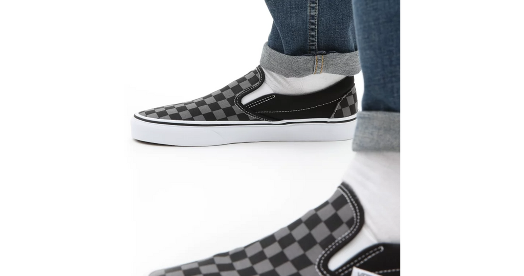 VANS SLIP-ON / CHEKERBOARD - BLACK / GREY
