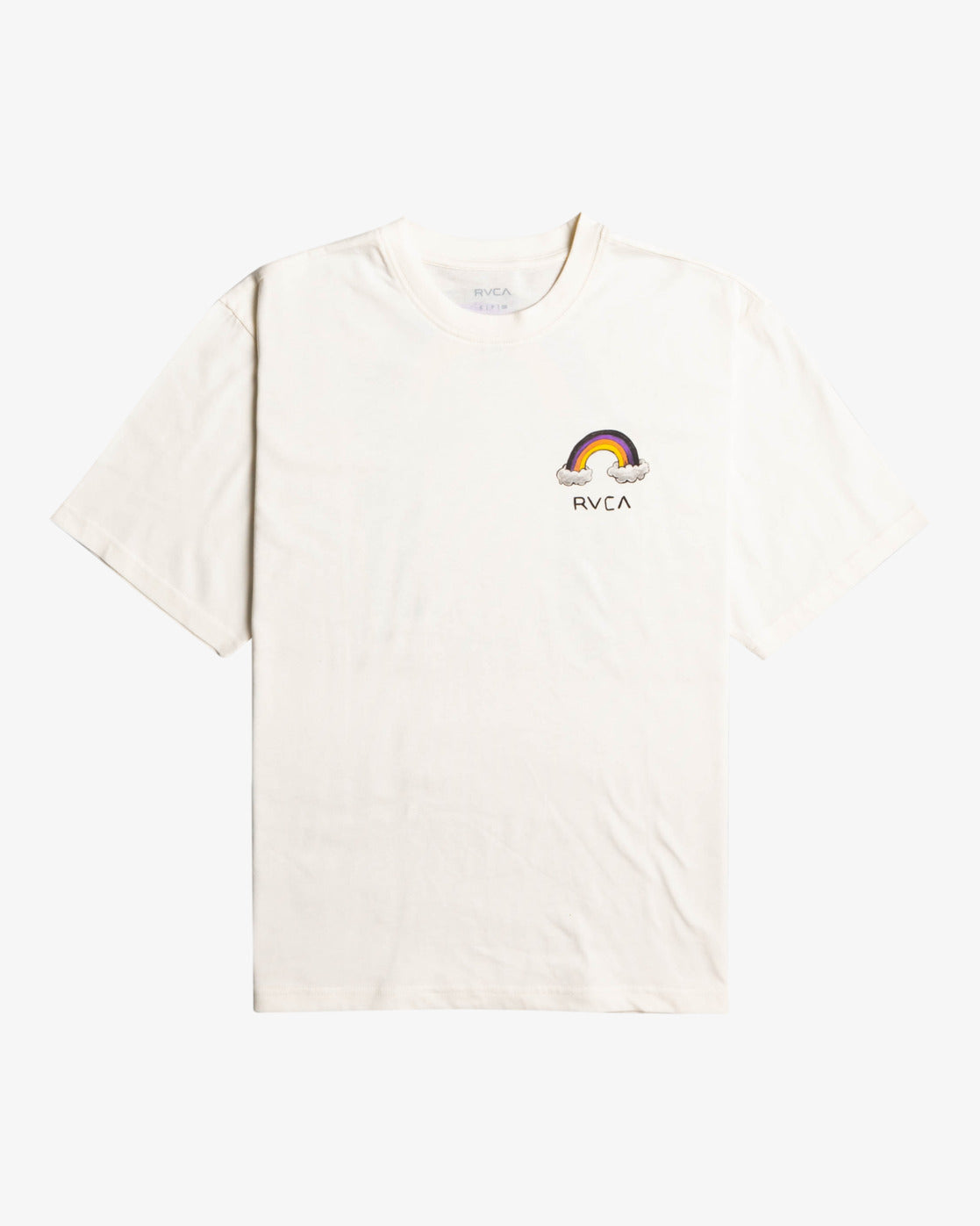 RVCA RAINBOW CONNECTION SS TEE - Antique White