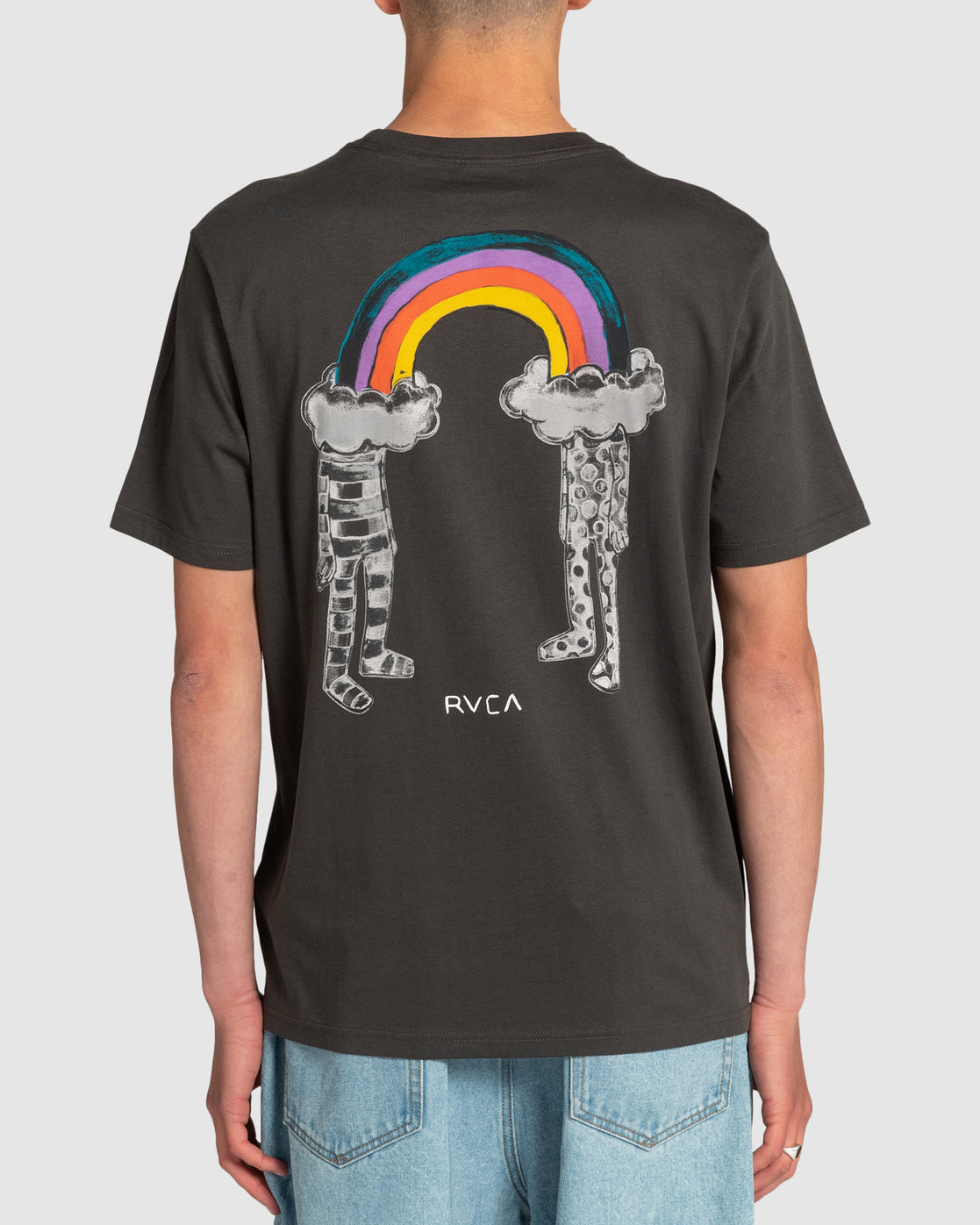 RVCA RAINBOW CONNECTION SS TEE - Pirate Black