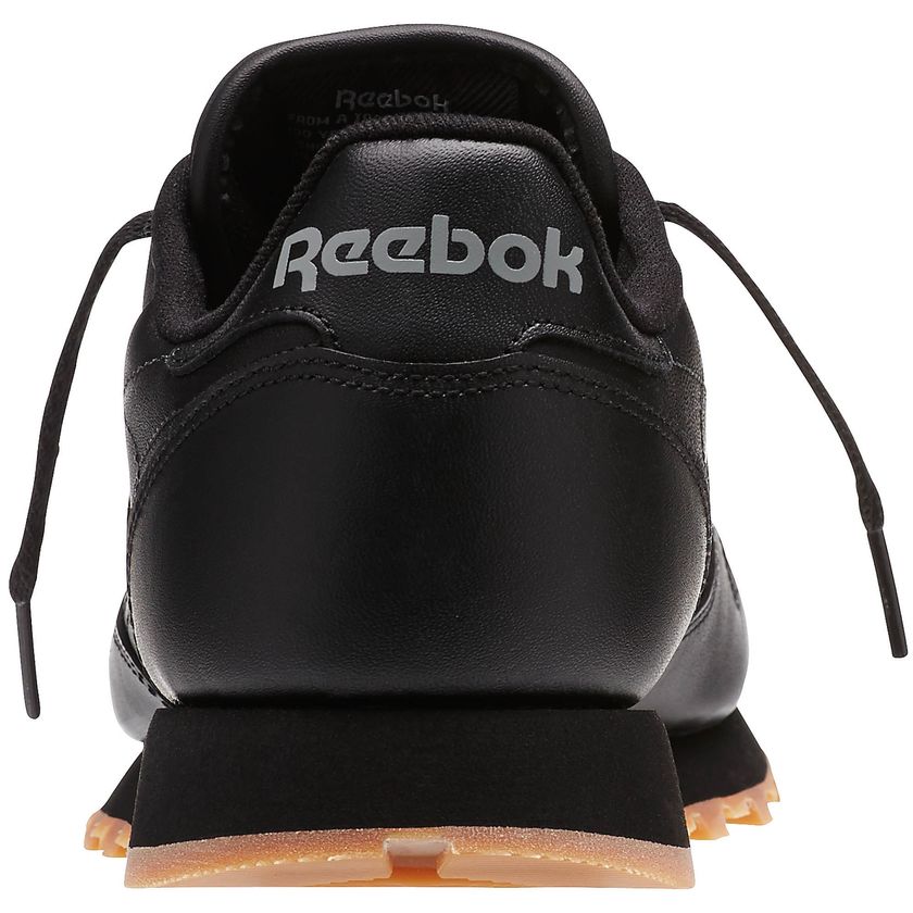 REEBOK CL LTHR CLASSIC LEATHER - BLACK / GUM freeshipping - FREESTYLE LLORET