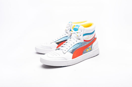 PUMA RALPH SAMPSON MID "GLASS" LTD - WHITE / HOT CORAL / ETHEREAL BLUE freeshipping - FREESTYLE LLORET