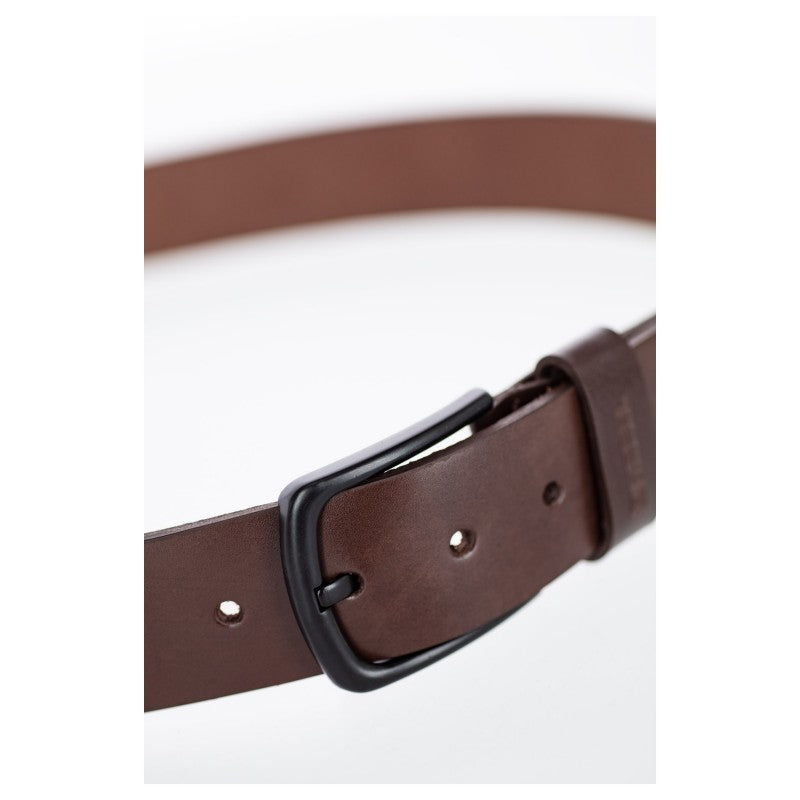 REELL ALL BLACK BUCKLE BELT - BROWN