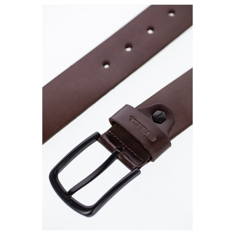 REELL ALL BLACK BUCKLE BELT - BROWN