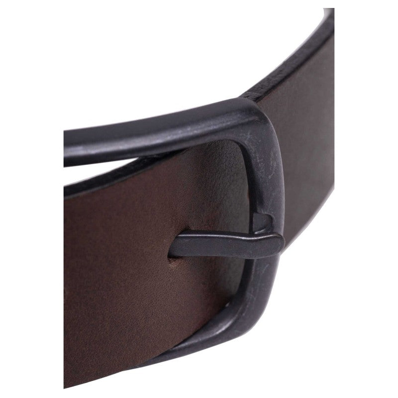 REELL ALL BLACK BUCKLE BELT - BROWN
