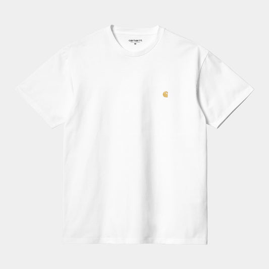 CARHARTT WIP S/S CHASE T-SHIRT - White Gold